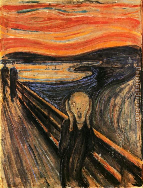 The Scream painting - Edvard Munch The Scream art painting
